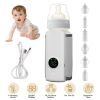 Portable Bottle Warmer On The Go Baby Milk Warmer Milk Formula Warmer for Travel with 6 Heating Levels USB Rechargeable Keep Milk Warm for 5 Hours