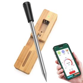 100FT Smart Wireless Meat Thermometer Digital Thermospike Meat Probe with APP Control for Oven Grill Kitchen BBQ Smoker Rotisserie