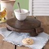 Handcrafted Primitive Round Breadboard - Rustic Kitchen Decor for Serving and Display