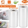 2 Rolls of Vacuum Sealer Bags 7.67inx49ft BPA Free Safe Vacuum Bags Keep Fresh Vacuum Machine (M)