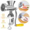 Manual Meat Grinder Heavy Duty Hand Operated Mincer Sausage Maker Machine Noodle Maker Kitchen Food Grinder For Pork Beef Pepper