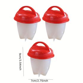 3pcs/6pcs Non-stick Silicone Egg Cup; Cooking Cooker Kitchen Baking Gadget Pan Separator Steamed Egg Cup; Egg Poachers Cooker Accessories