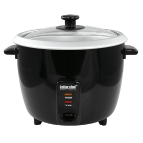 Better Chef 8-Cup - 16-Cup Cooked - Rice Cooker with Measuring Cup and Paddle