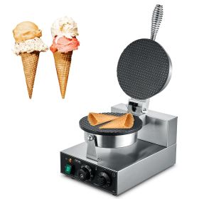 Electric Ice Cream Cone Maker Commercial Waffle Cone Egg Roll 1230W