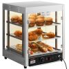 VEVOR 3-Tier Commercial Food Warmer Countertop Pizza Cabinet with Water Tray