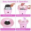 Cotton Candy Maker Portable Cotton Candy Machine Electric Cotton Candy Express for Kids Christmas Gift Birthday