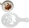 Coffee Pattern Stencils Plastic Barista Stencils Cappuccino Decorating Tool Barware Decorative Stencils Tool