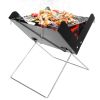 Foldable BBQ Grill Charcoal Barbecue Portable X Grill Tabletop Outdoor Smoker BBQ for Camping Picnic Outdoor Party