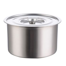 Stew Pot with Lid Non Stick Non Magnetic Stainless Steel Soup Seasoning Container Kitchen Utensil S