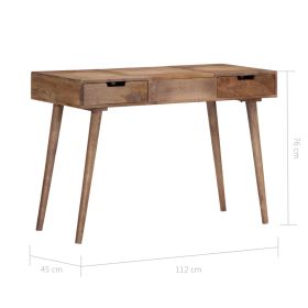 vidaXL Dressing Table 112x45x76 cm Solid Mango Wood