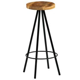 vidaXL Bar Stools 2 pcs Solid Mango Wood