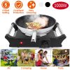 1000W Electric Single Burner Portable Coil Heating Hot Plate Stove Countertop RV Hotplate with 5 Temperature Adjustments Portable Handles