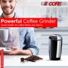 5 Core Coffee Grinder • 85 Gram Or 3 Ounces / 12 Cup Capacity • One-Touch Automatic Electric Bean Spice Grinding Machine • 150W Copper Motor • Stainle